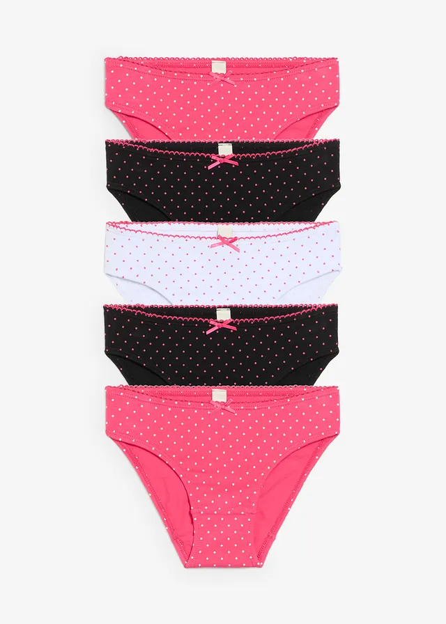 Chilot cu bumbac moale cu fundiță din satin (set/5 buc.)