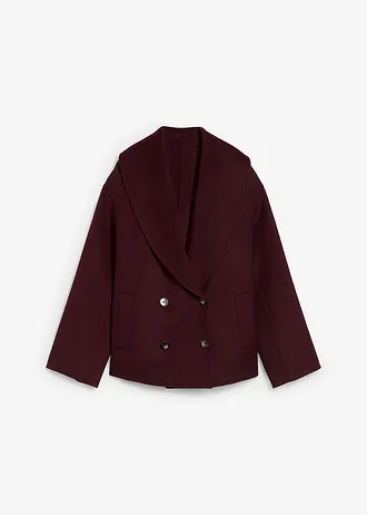 Oversized jas in een zachte wolmix