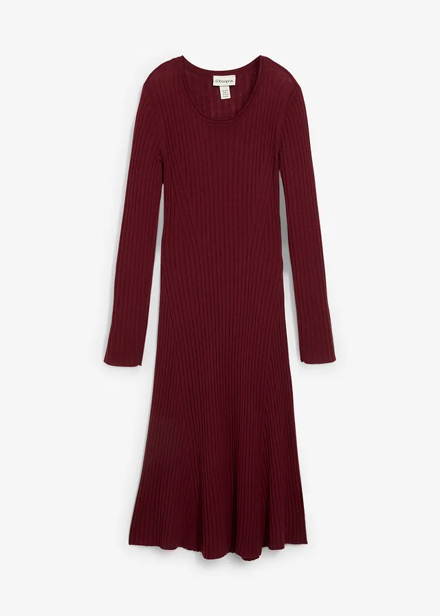 Rochie tricotată din lână merinos