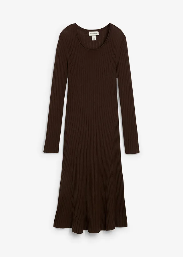 Rochie tricotată din lână merinos