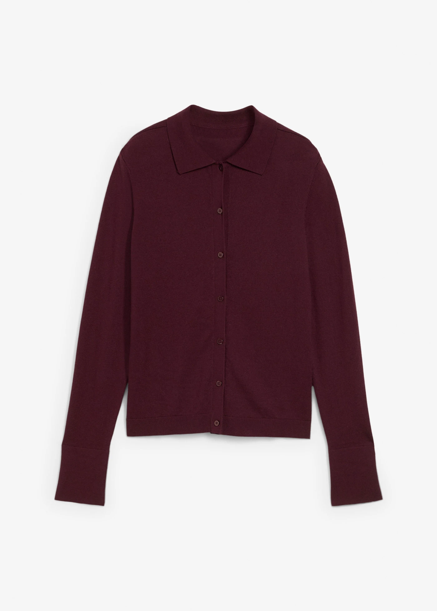 Fijn gebreide trui van zachte wolmix • wijnrood • bonprix online shop