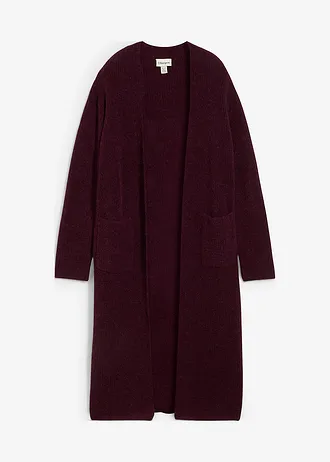 Manteau en maille • bordeaux • Boutique bonprix