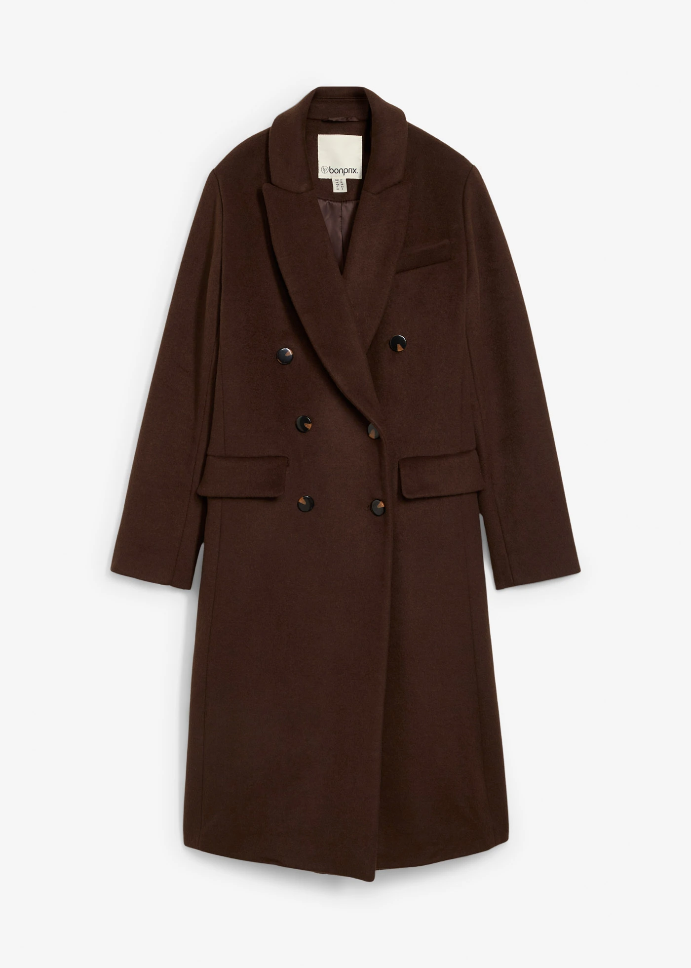 Manteau blazer doux • marron foncé • Boutique bonprix