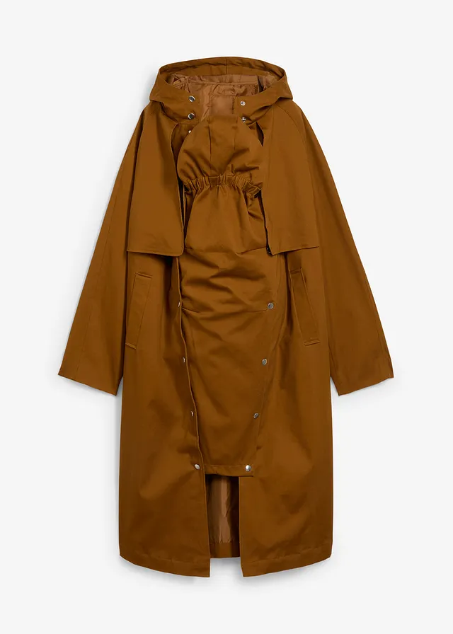 Manteau de grossesse et de portage déperlant 6-en-1 avec gilet intérieur amovible