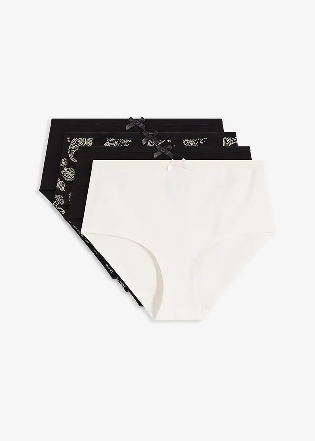 Chilot panty maxi cu bumbac organic (set/ 4 buc.)