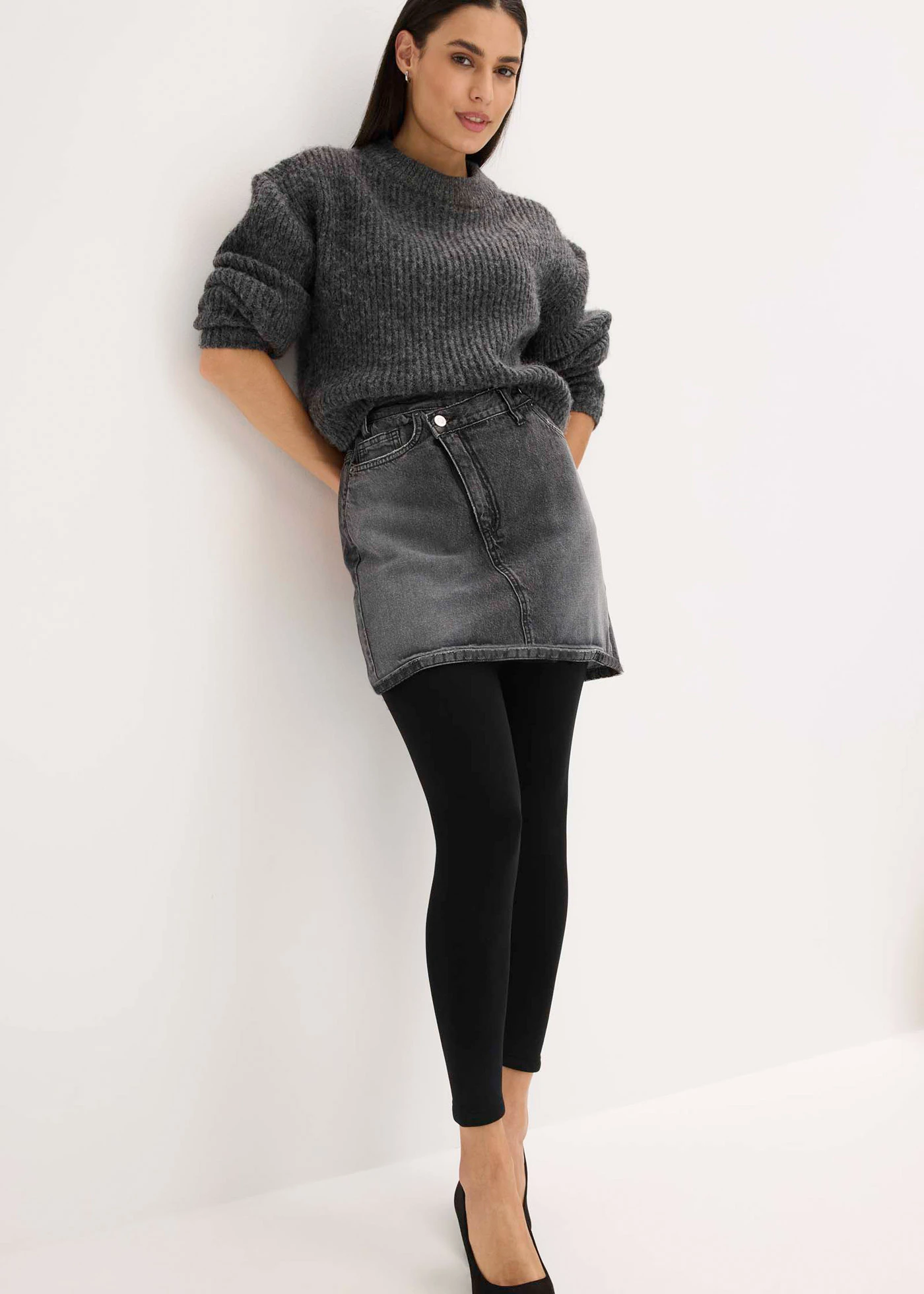 Legging thermique doublé en polaire douce • noir • Boutique bonprix