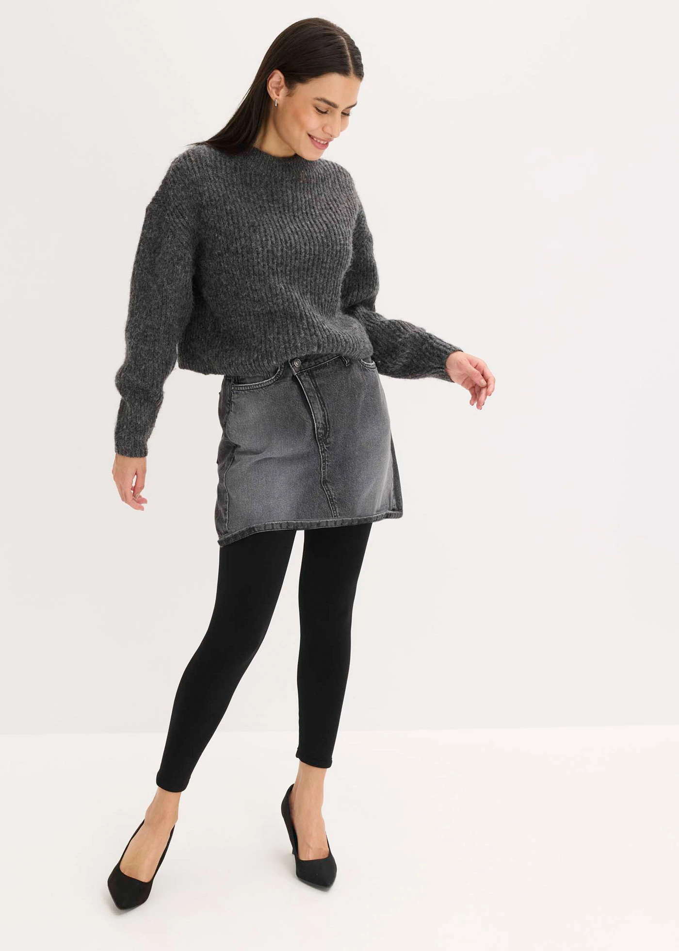 Legging thermique doublé en polaire douce • noir • Boutique bonprix