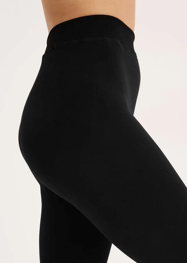 Thermo legging met fleece binnenin, Kleur: zwart