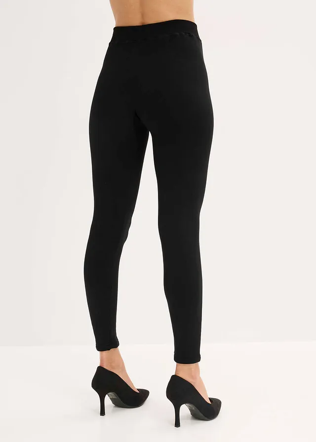 Thermo legging met fleece binnenin, Kleur: zwart
