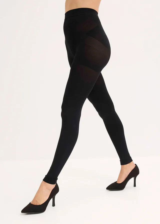 Corrigerende, ondoorzichtige panty met push-up, belly control en comfortabele boord 80 DEN • zwart • product-page.page-title-suffix