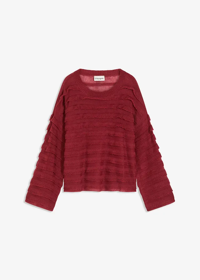 Pulover oversize semi-transparent