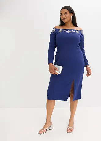 Maxi jurk, Kleur: middernachtblauw