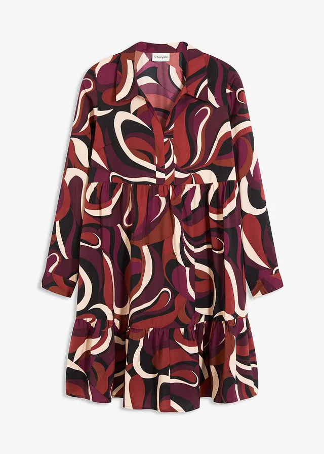 Rochie-tunică din satin fluid