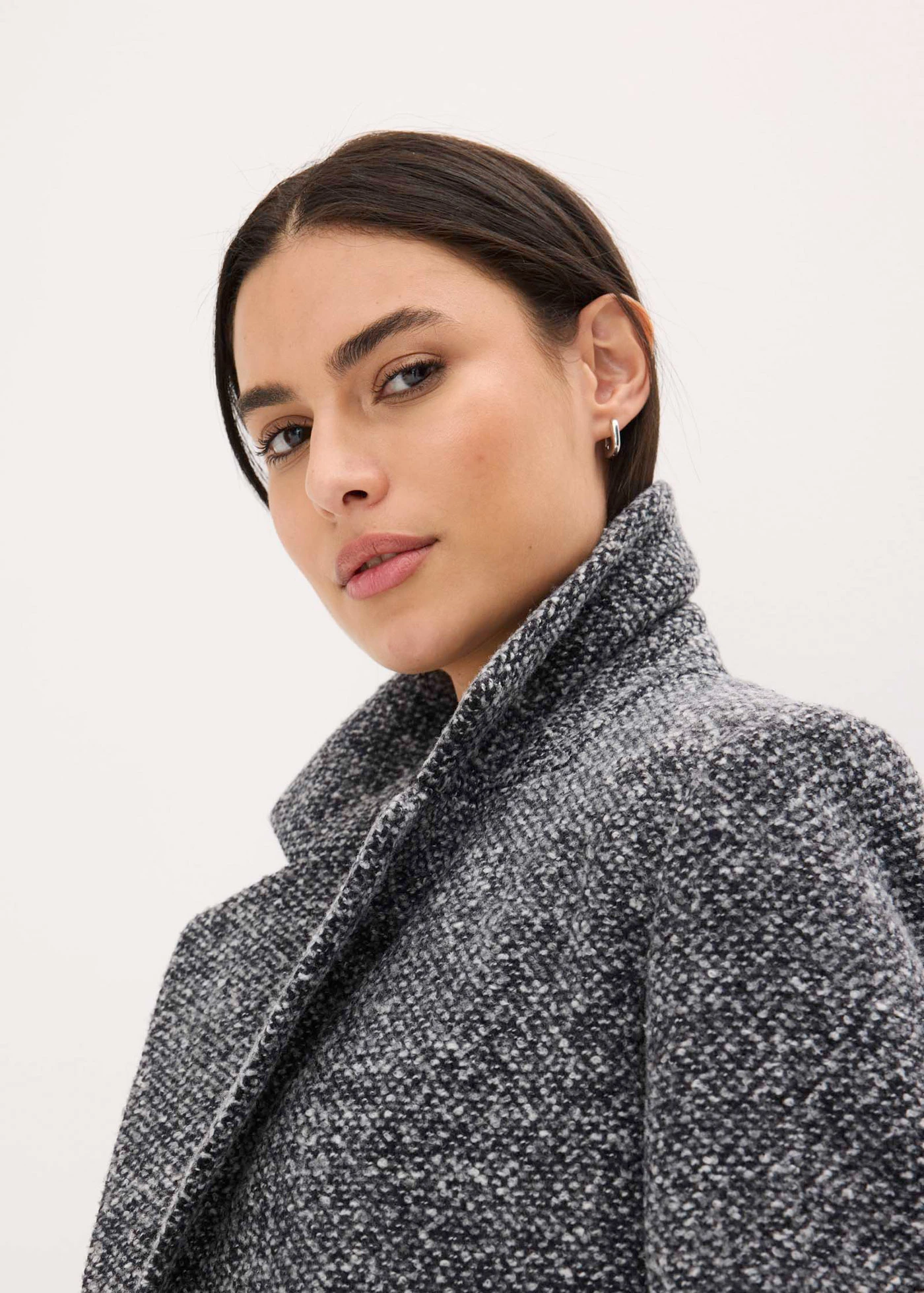 Manteau court • anthracite foncé chiné • Boutique bonprix