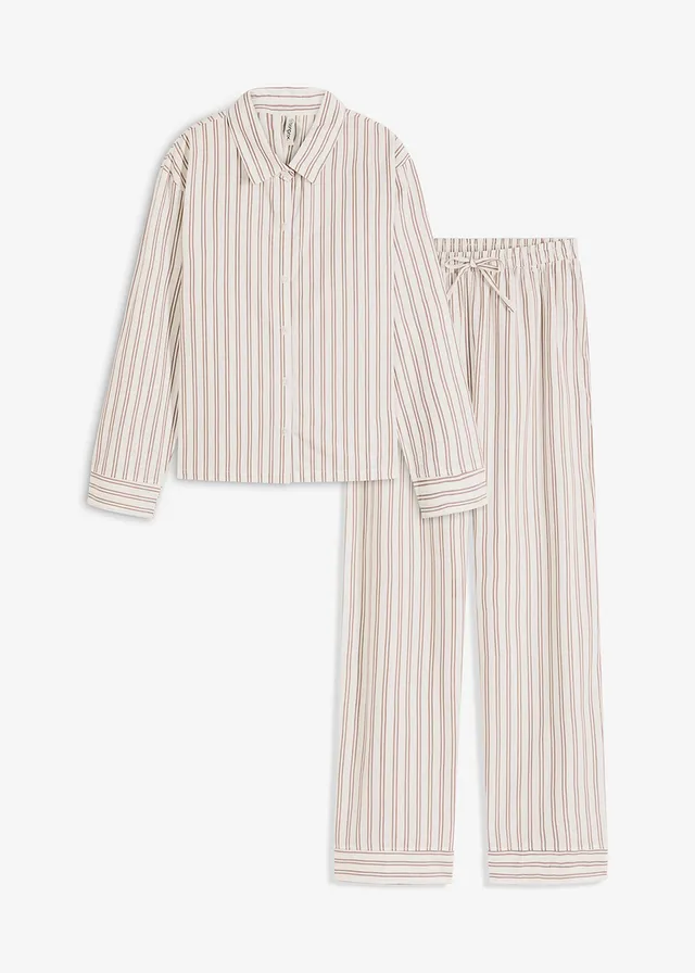 Costum de casă confortabil oversize, din bumbac țesut