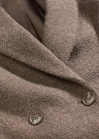 Manteau court • taupe/marron chiné • Boutique bonprix
