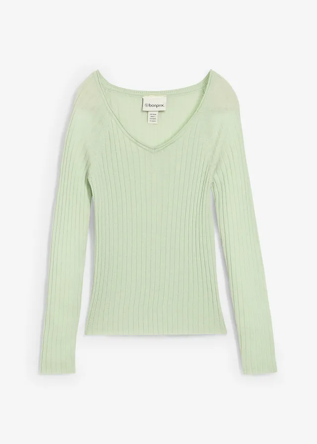 Jemne pletený pulóver z merino vlny