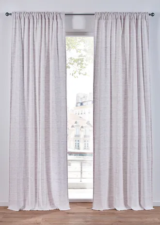 Rideau en coton tissé jacquard (1 pce)