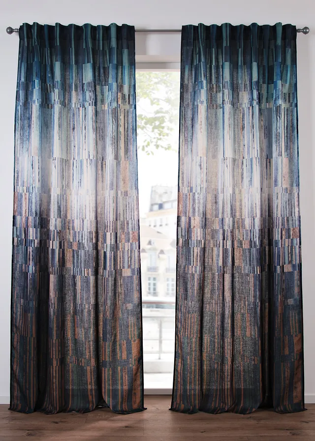 Draperie cu model grafic (1 buc.)