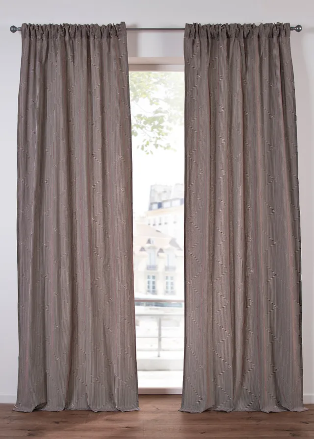 Nepriehľadný záves z bio bavlny (1 ks)