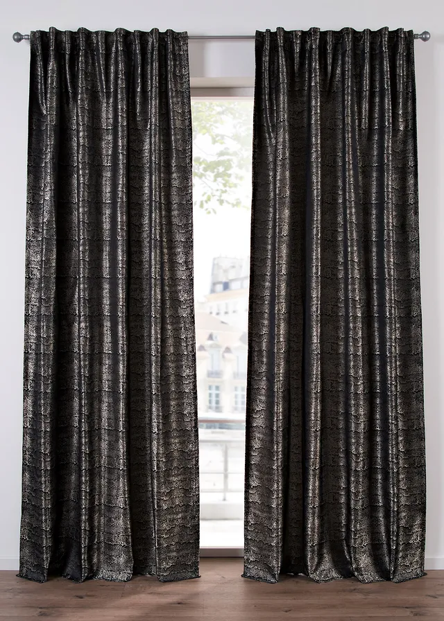 Draperie jacquard cu model grafic (1buc.)