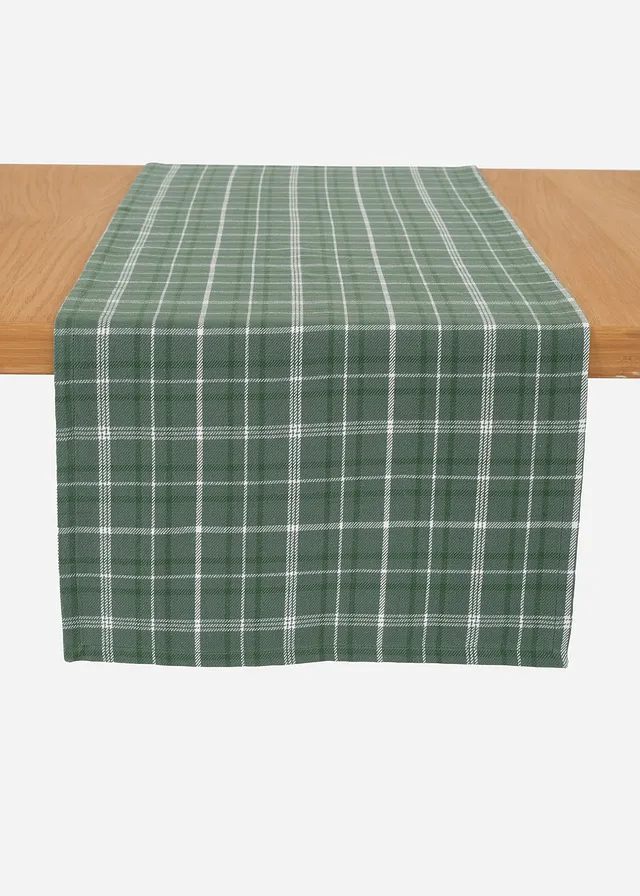 Stredový obrus s károvaným vzorom Stredový obrus s károvaným vzorom