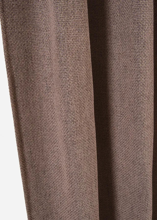 Rideau obscurcissant texturé (1 pce), Couleur: marron