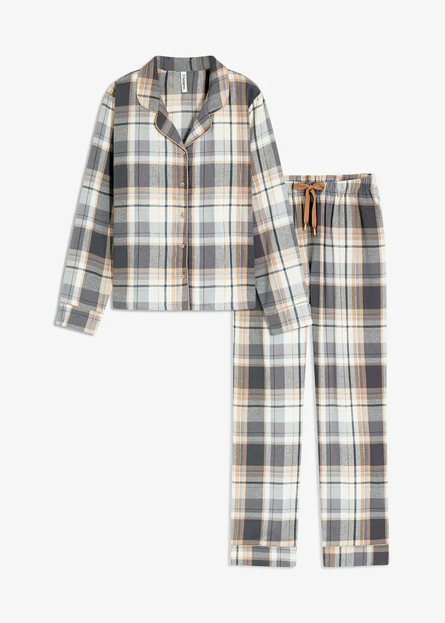 Pijama țesută din flanelă cu fir sclipitor, cu geantă de cadou