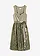Rochie dirndl și șorț (set/2 piese), culoare: verde-mușchi-crem-șampanie