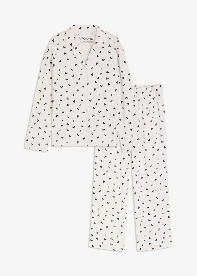 Pijama oversize cu fentă cu nasturi