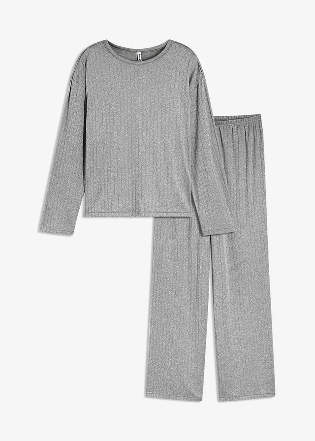 Pijama din jerse moale Pointelle