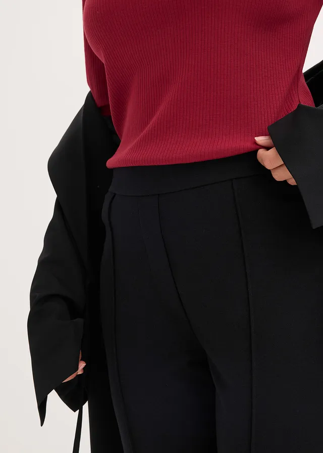 Pantalon en jersey milano à taille élastiquée • noir • product-page.page-title-suffix