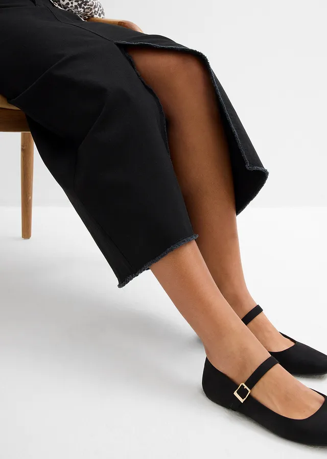 Jupe en twill avec franges • noir • product-page.page-title-suffix