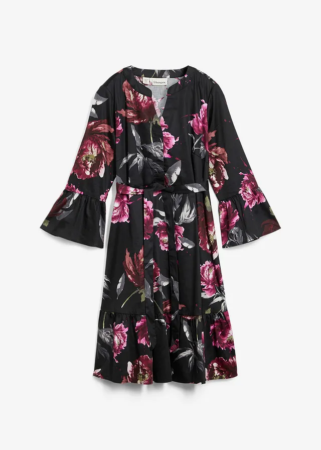 Rochie-bluză pentru sarcină și alăptare, din satin din bumbac 100%