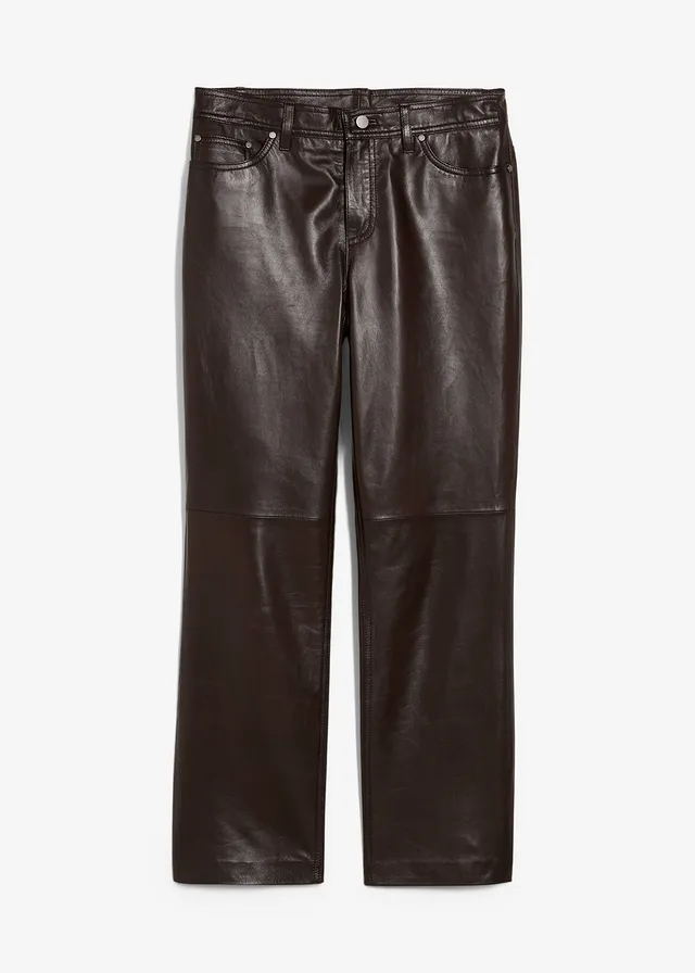 Leren broek van lamsnappa
