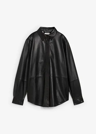 Kožená košile z jehnětiny nappa