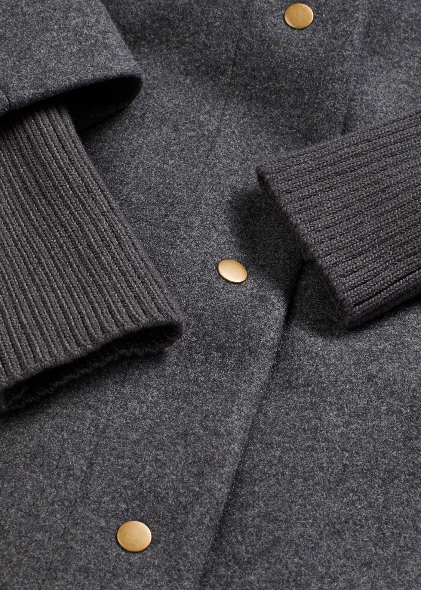 Krátký kabát ve vlněném vzhledu • antracitový melír • bonprix obchod