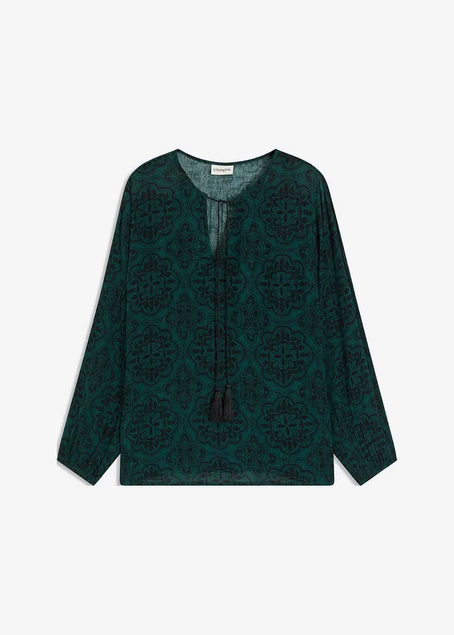 Blúzkové tričko zo štruktúrovanej viskózy