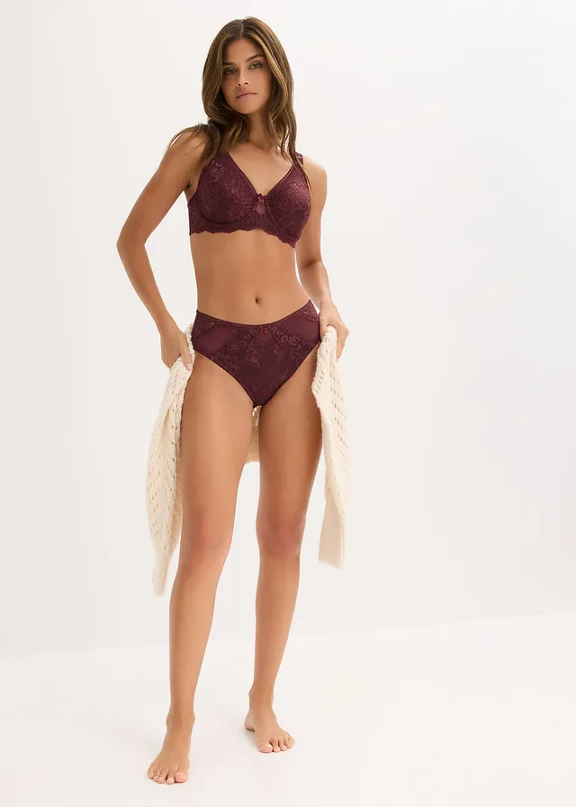 Soutien-gorge minimiseur à bretelles rembourrées • bordeaux • product-page.page-title-suffix