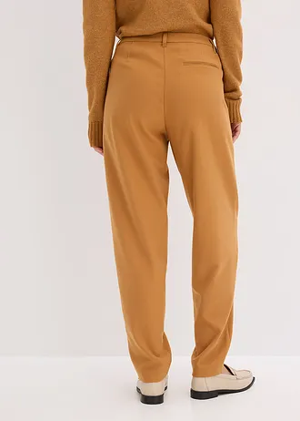 Pantalon en toile coupe barrel • noisette • Boutique bonprix