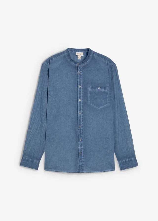 Košeľa s dlhým rukávom vo vypratom štýle Košeľa s dlhým rukávom vo vypratom štýle