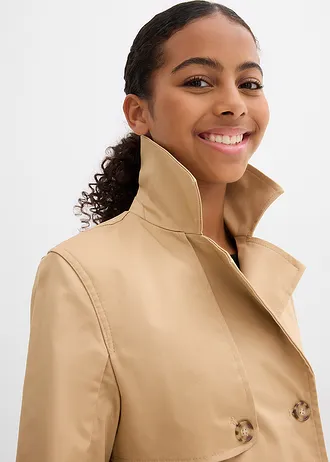 Trenčkotový kabátek • bílá káva • bonprix obchod