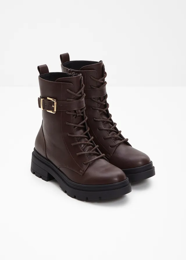 Boots lacées avec boucle • marron foncé • product-page.page-title-suffix