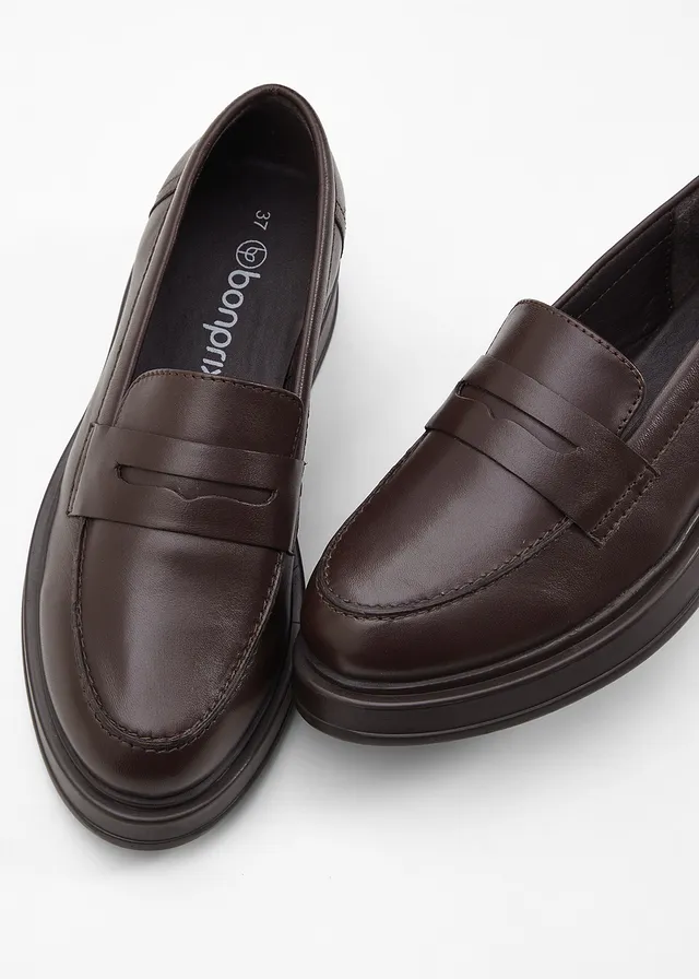 Leren loafers • donkerbruin • product-page.page-title-suffix
