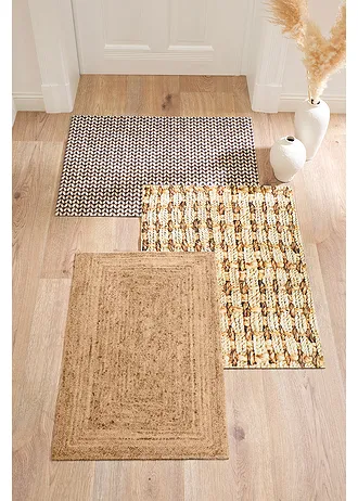 Rohožka se strukturovaným efektem • přírodní s potiskem • bonprix obchod