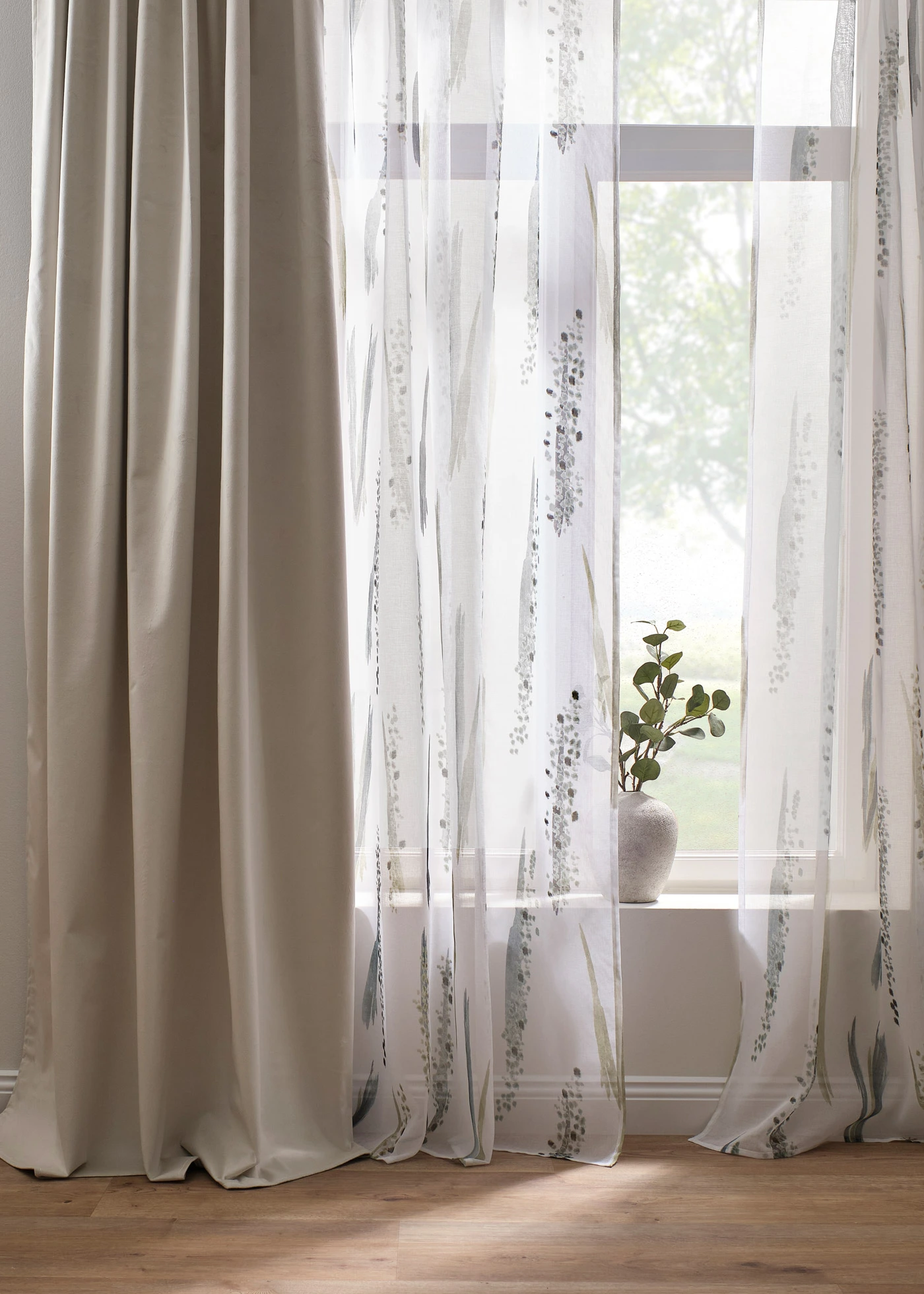 Zatemňovací závěs s termo funkcí a sametovým povrchem (1 ks v balení) • písková • bonprix obchod