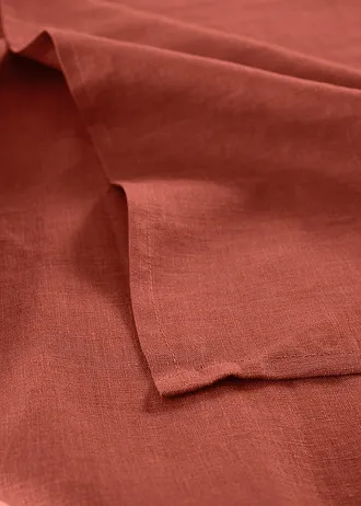 Přehoz na postel z kvalitního lnu • cihlově červená • bonprix obchod
