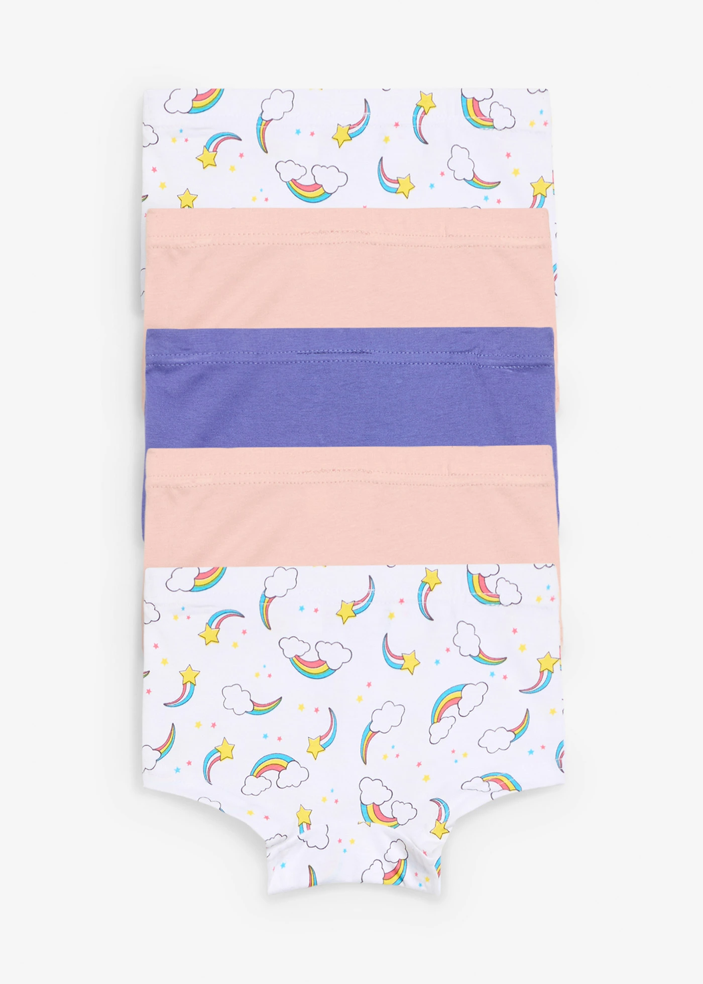 Boxerky s měkkou organickou bavlnou (5 ks v balení) • modrofialová + růžová + bílá s potiskem • bonprix obchod