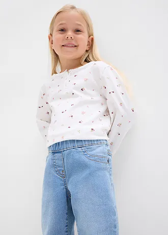 Džínsy bootcut, Mid Waist, s pohodlným pásom • ľadovo modrá denim • obchod bonprix
