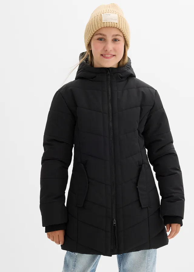Winterparka met capuchon, waterafstotend • zwart • product-page.page-title-suffix